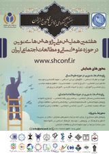 چاپ مقاله در هفتمین همایش ملی پژوهش های نوین در حوزه علوم انسانی و مطالعات اجتماعی ایران