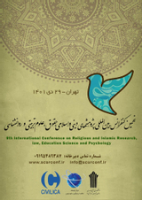 چاپ مقاله در نهمین کنفرانس بین المللی پژوهشهای دینی و اسلامی، حقوق، علوم تربیتی و روانشناسی