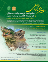 چاپ مقاله در سومین همایش ملی توسعه پایدار روستایی در برنامه هفتم توسعه کشور